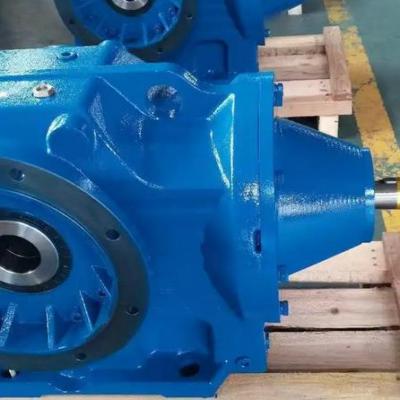 Structural characteristics and installation type of KAF57-15-0.75KW-M4 arc gear reducer for reduction motor