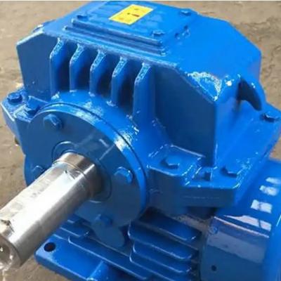 How is the gear ratio of the WHX250-30 worm gear reducer calculated?