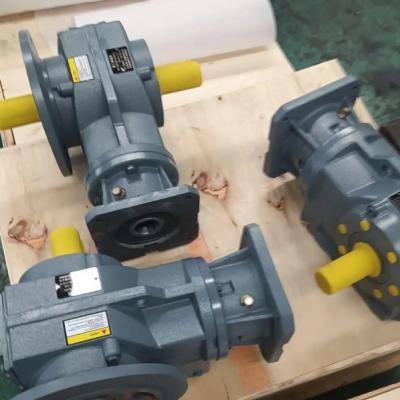 How often should the KAF77-1:23-7.5KW-M5 conical gear reducer be cleaned?