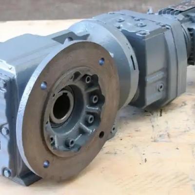 Which industry widely uses the arc tooth bevel gear reducer GKAF47-84-2.2KW?