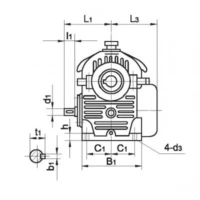 HW series worm gear reducer